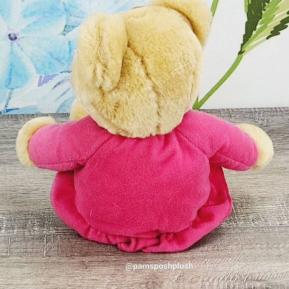 Hallmark Kiss Kiss Teddy Bear Plush 10" Valentine’s Green Heart Pink Outfit - Picture 5 of 7